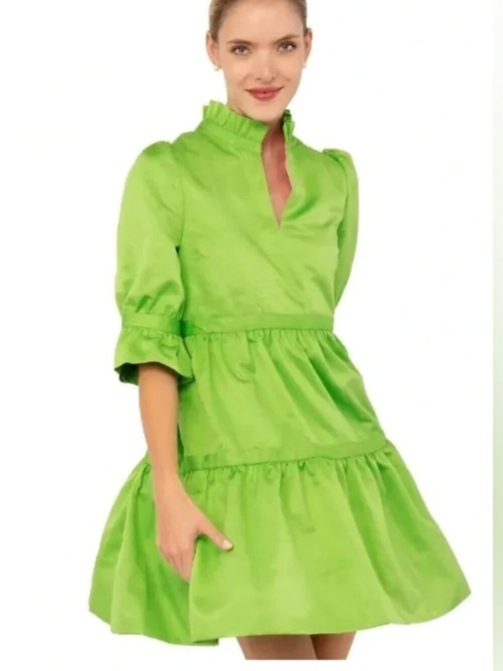 Gretchen Scott. WHAT A PARTY DRESS! The ultimate fete frock in silk faille. sz12